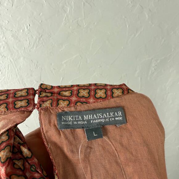 NEW Nikita Mhaisalkar Anthropologie Women's Maxi Dress Large Halter boho MM25 - Picture 8 of 9